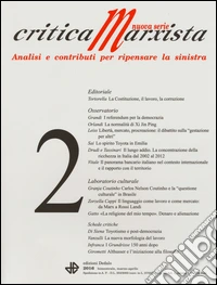 Critica marxista (2016). Vol. 2 libro