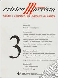 Critica marxista (2016). Vol. 3 libro