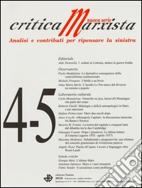 Critica marxista (2016). Vol. 4-5 libro