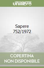 Sapere 752/1972 libro