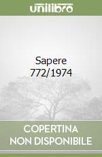 Sapere 772/1974 libro