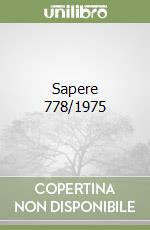 Sapere 778/1975 libro