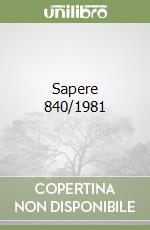 Sapere 840/1981 libro