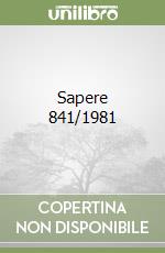 Sapere 841/1981 libro
