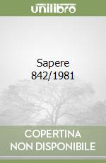 Sapere 842/1981 libro