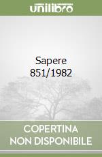 Sapere 851/1982 libro