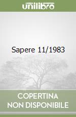 Sapere 11/1983 libro