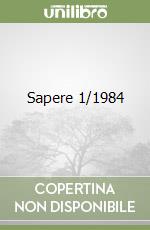 Sapere 1/1984 libro