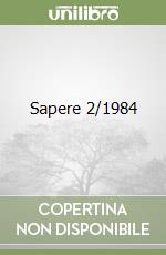Sapere 2/1984 libro