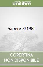 Sapere 3/1985 libro