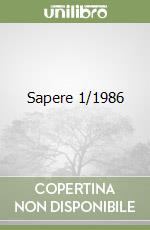 Sapere 1/1986 libro