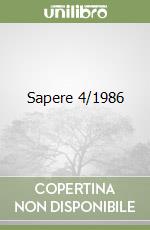 Sapere 4/1986 libro