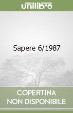 Sapere 6/1987 libro