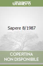 Sapere 8/1987 libro