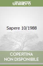Sapere 10/1988 libro