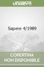 Sapere 4/1989 libro