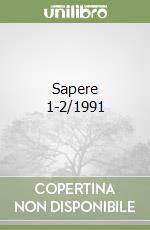 Sapere 1-2/1991 libro