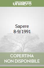 Sapere 8-9/1991 libro