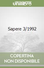 Sapere 3/1992 libro