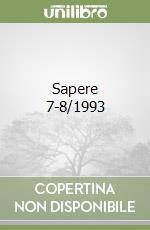 Sapere 7-8/1993 libro