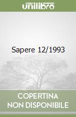 Sapere 12/1993 libro