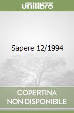 Sapere 12/1994 libro