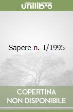 Sapere n. 1/1995 libro