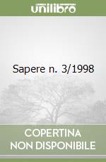 Sapere n. 3/1998 libro