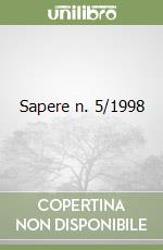 Sapere n. 5/1998 libro