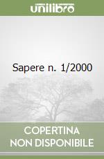 Sapere n. 1/2000 libro