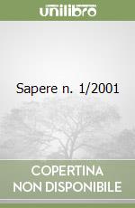Sapere n. 1/2001 libro