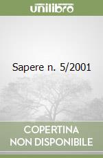 Sapere n. 5/2001 libro