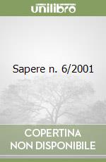Sapere n. 6/2001 libro