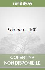 Sapere n. 4/03 libro
