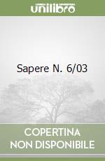 Sapere N. 6/03 libro