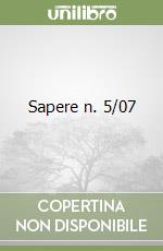 Sapere n. 5/07 libro