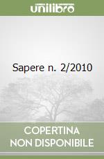 Sapere n. 2/2010 libro