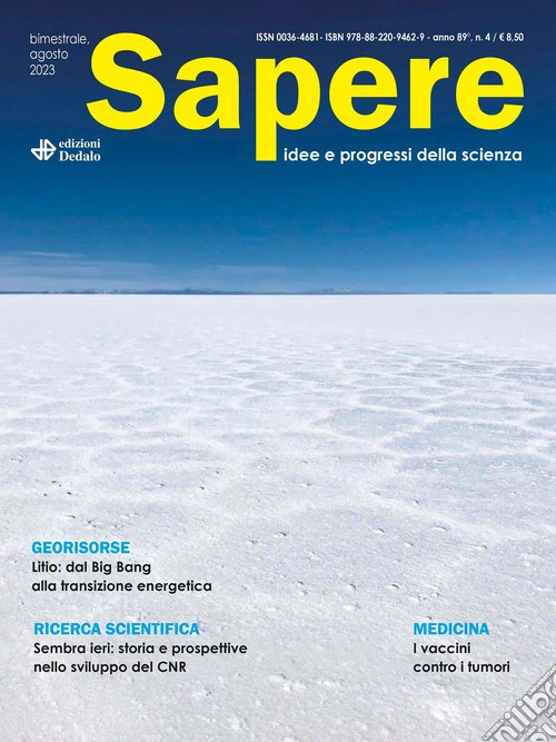 Sapere. Idee e progressi della scienza (2023). Vol. 4