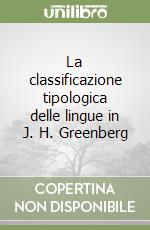 La classificazione tipologica delle lingue in J. H. Greenberg libro