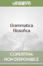 Grammatica filosofica libro