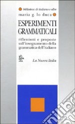 Esperimenti grammaticali. Riflessioni e proposte sull'insegnamento della grammatica dell'italiano libro