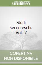 Studi secenteschi. Vol. 7 libro