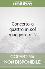 Concerto a quattro in sol maggiore n. 2 libro