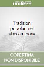 Tradizioni popolari nel «Decameron» libro