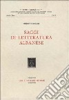 Saggi di letteratura albanese libro