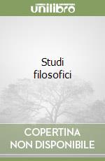 Studi filosofici (1) libro