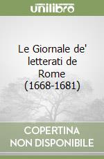 Le Giornale de' letterati de Rome (1668-1681)