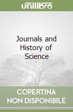 Journals and History of Science libro