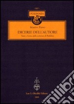 Dicerie dell'autore. Temi e forme della scrittura di Bufalino libro