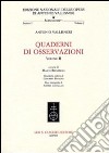 Quaderni di osservazioni. Vol. 2 libro